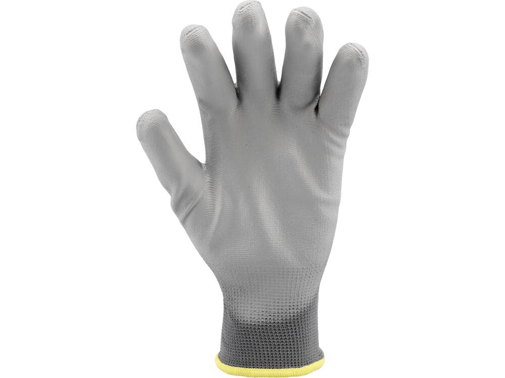 WORKING GLOVES POLYESTER/PU GREY S. 10 (YT-7472)