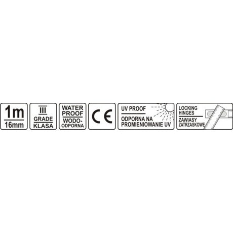 WOODEN FOLDABLE METER | 1 M (YT-7090)