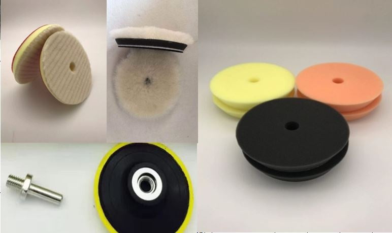 POLISHING PAD SET | CONICAL | Ø 115 MM | 7 PCS. (BW1007)