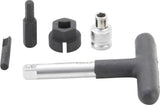 UNIVERSAL DRAIN PLUG KEY SET | FOR PLASTIC OIL DRAIN SCREWS | EXTERNAL HEXAGON 6.3 MM (1/4") DRIVE, 10 MM (3/8") | 5 PCS. (9843)