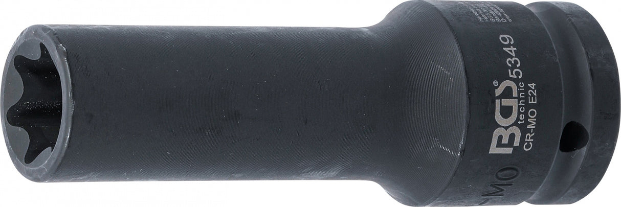 IMPACT SOCKET E-TYPE, DEEP | 20 MM (3/4") DRIVE | E24 (5349)