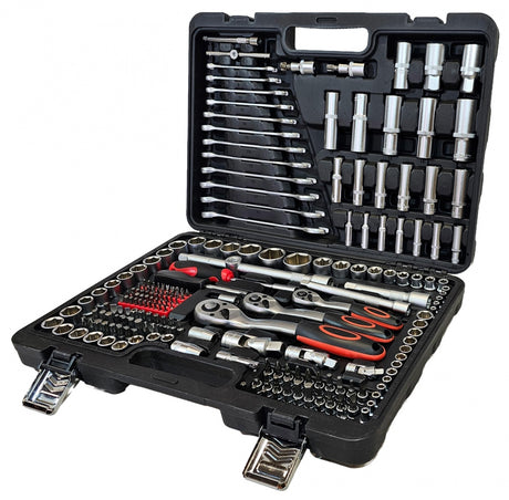 TOOL SET | CR-V | 72Z | 6.3 MM (1/4") / 10 MM (3/8") / 12.5 MM (1/2") | 216 PCS. (SK216)