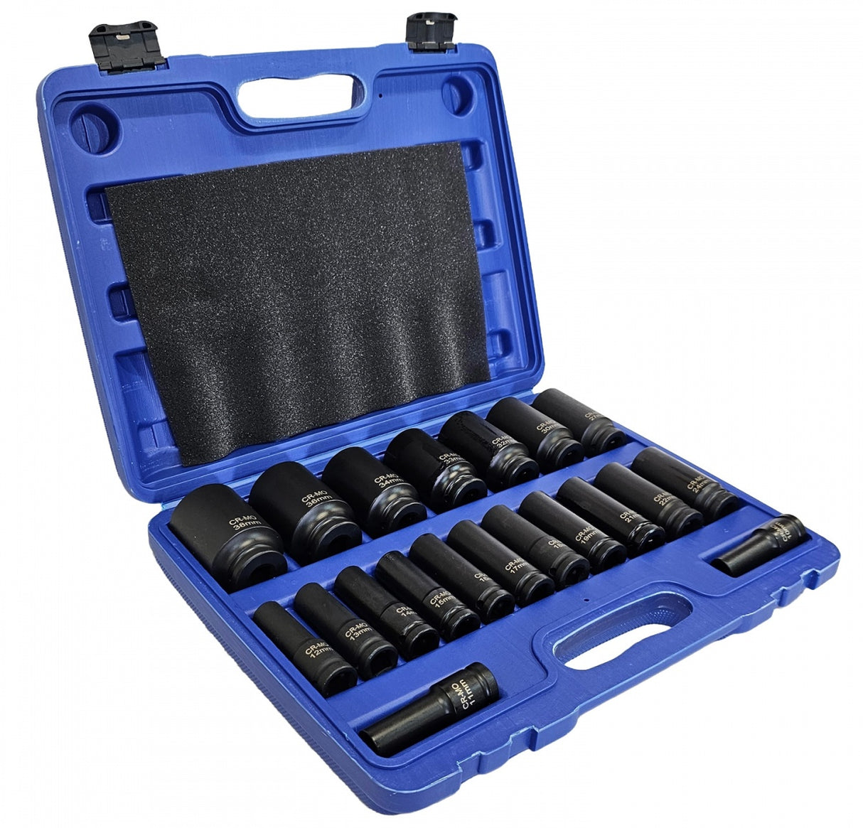 IMPACT SOCKET SET LONG | 12.5 MM (1/2") | 10-38 MM | 20 PCS. (SK1220)