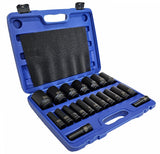 IMPACT SOCKET SET LONG | 12.5 MM (1/2") | 10-38 MM | 20 PCS. (SK1220)