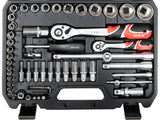 93 PCS DRIVE SOCKETS SET 1/4" 1/2" (YT-38784)