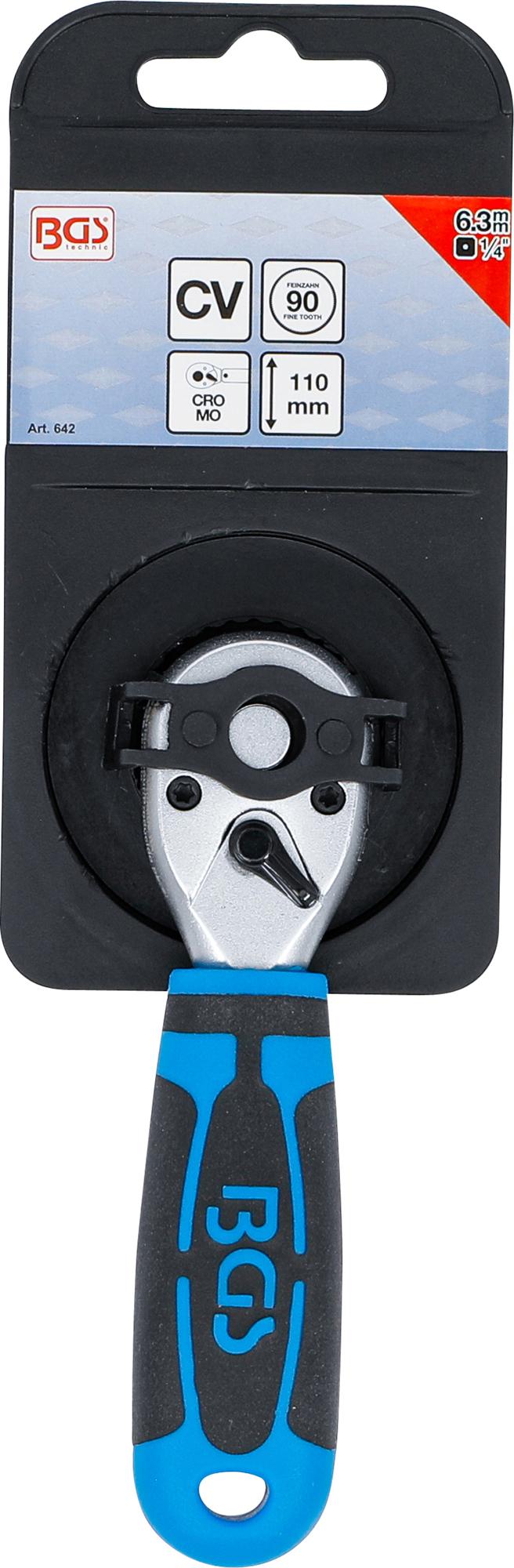 STUBBY RATCHET | EXTERNAL SQUARE 6.3 MM (1/4") (642)