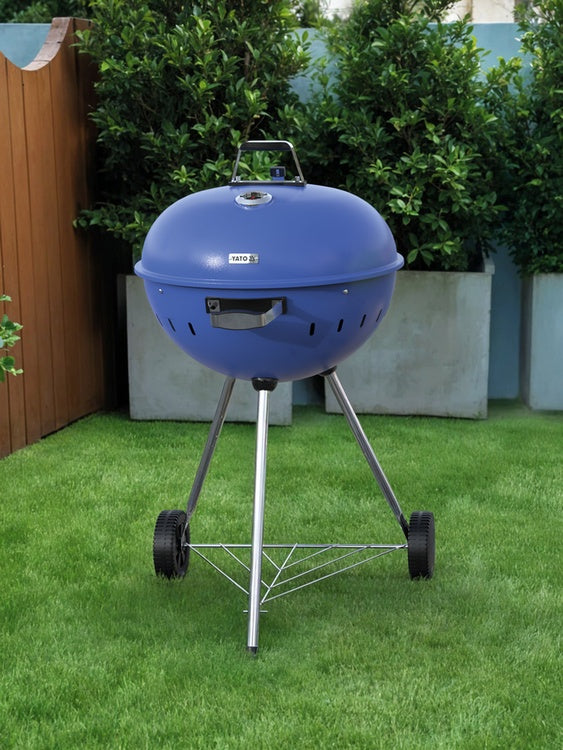 CHARCOAL BBQ, ROUNDED, 54CM BLUE (YG-20302)