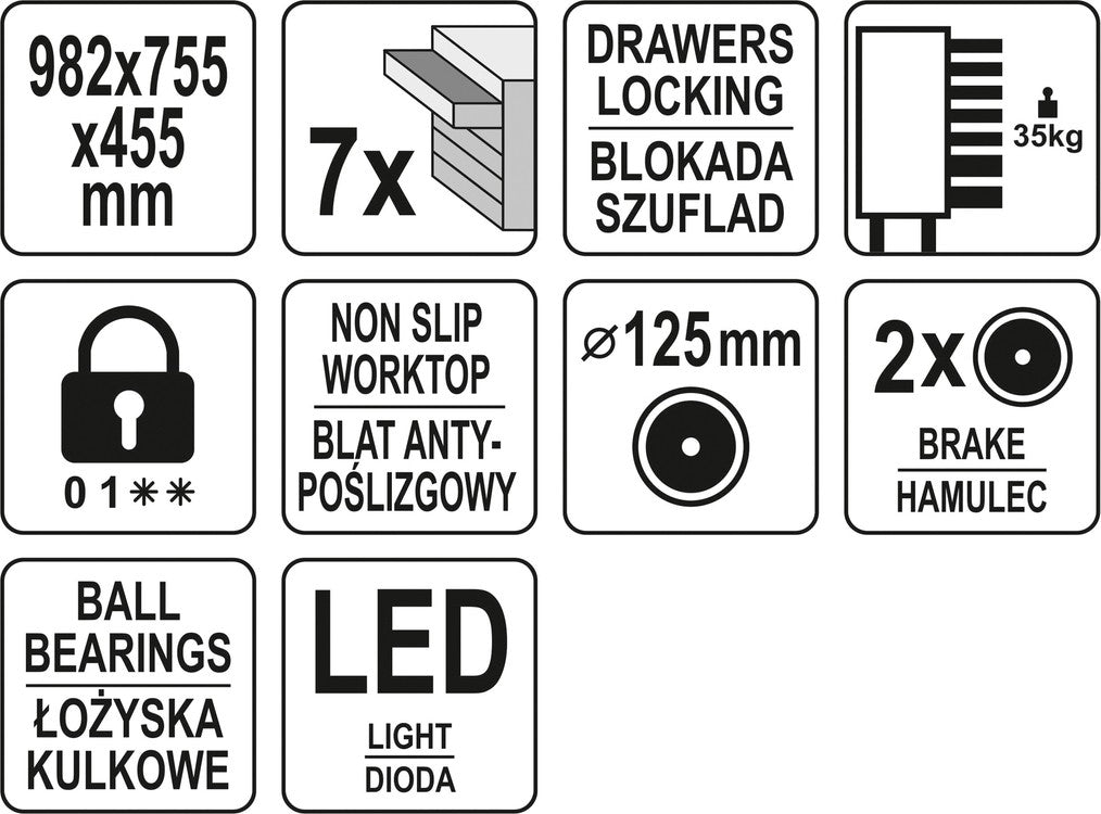 ROLLER CABINET LED LOGO (YT-09004)