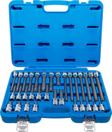 BIT SOCKET SET | 12.5 MM (1/2") DRIVE | SPLINE (FOR RIBE) | 32 PCS. (5183)