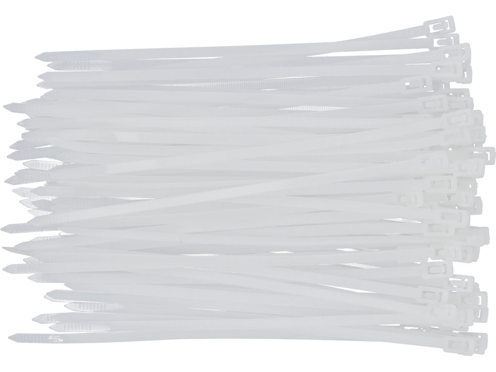 RELEASABLE CAB TIES 4,8X200MM 100PCS WHI (YT-70661)