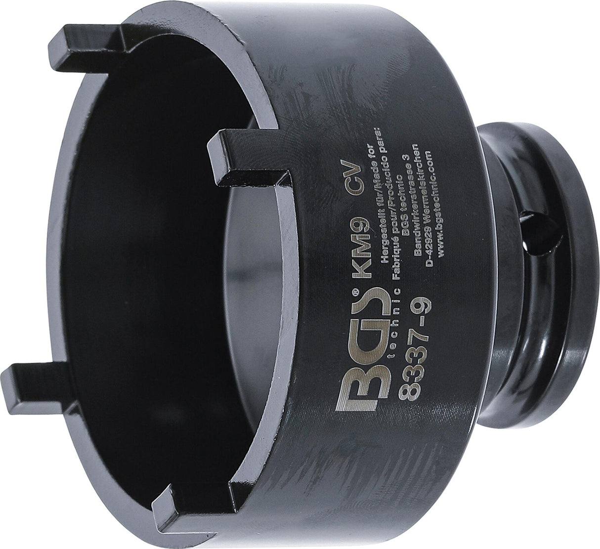 GROOVE NUT SOCKET | EXTERNAL TOOTH | KM9 (8337-9)
