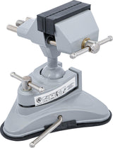 TABLE BENCH VICE | ROTATABLE | JAWS 70 MM | WITH VACUUM SUCTION BASE (71017)