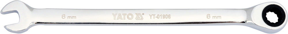 COMBINATION RATCHET WRENCH, 6MM (YT-01906)