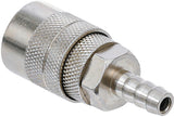 AIR QUICK COUPLER WITH 8 MM (5/16") HOSE CONNECTION | USA / FRANCE STANDARD (7059)