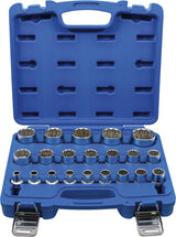 SOCKET SET, 12-POINT | 12.5 MM (1/2") DRIVE | 8 - 36 MM | 21 PCS. (2267)