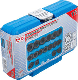 IMPACT SOCKET SET, HEXAGON, EXTRA FLAT | 12.5 MM (1/2") DRIVE | 8 - 24 MM | 17 PCS. (9286)