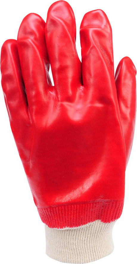 WORKING GLOVES, PVC RED 10.5" (74150)