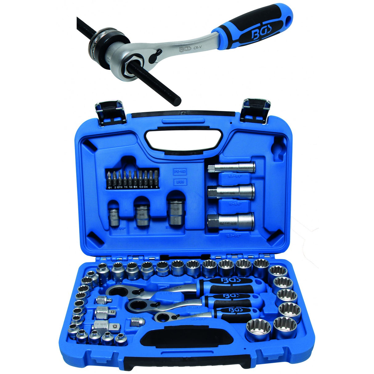 GO-THROUGH SOCKET SET | GEAR LOCK | 4.5 - 25 MM | 52 PCS. (2181)