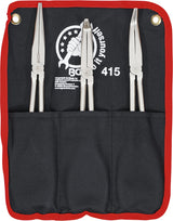 LONG NOSE PLIERS SET | STRAIGHT / BENT | 260 - 285 MM | 3 PCS. (415)
