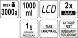 KITCHEN SCALE WITH BOWL 1000ML (68360)