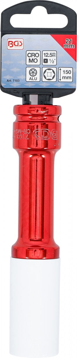 PROTECTIVE IMPACT SOCKET | 12.5 MM (1/2") DRIVE | 21 MM (7103)