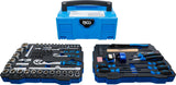 SOCKET, HAMMER, PLIERS, SCREWDRIVER SET | 6.3 MM (1/4") / 12.5 MM (1/2") | BGS SYSTAINER® | 77 PCS. (3357)