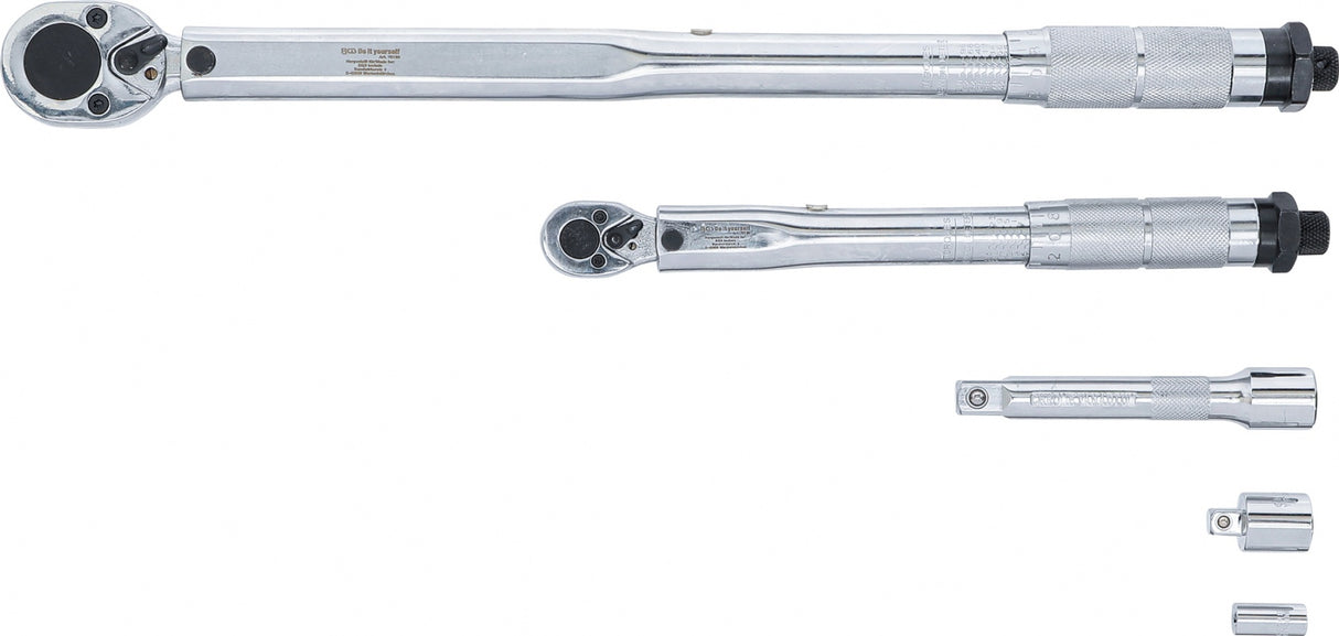 TORQUE WRENCH SET | 6.3 MM (1/4") 5 - 25 NM, 12.5 MM (1/2") 28 - 210 NM | 5 PCS. (70190)