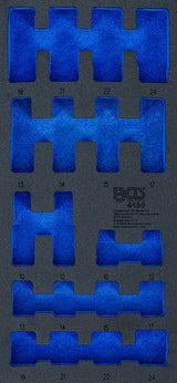 TOOL TRAY 1/3: IMPACT SOCKETS HEXAGON | 12.5 MM (1/2") | 10 - 24 MM | 20 PCS. (4130)