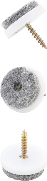 FELT PADS SET | WITH PIN | Ø 24 MM | 20 PCS. (80862)