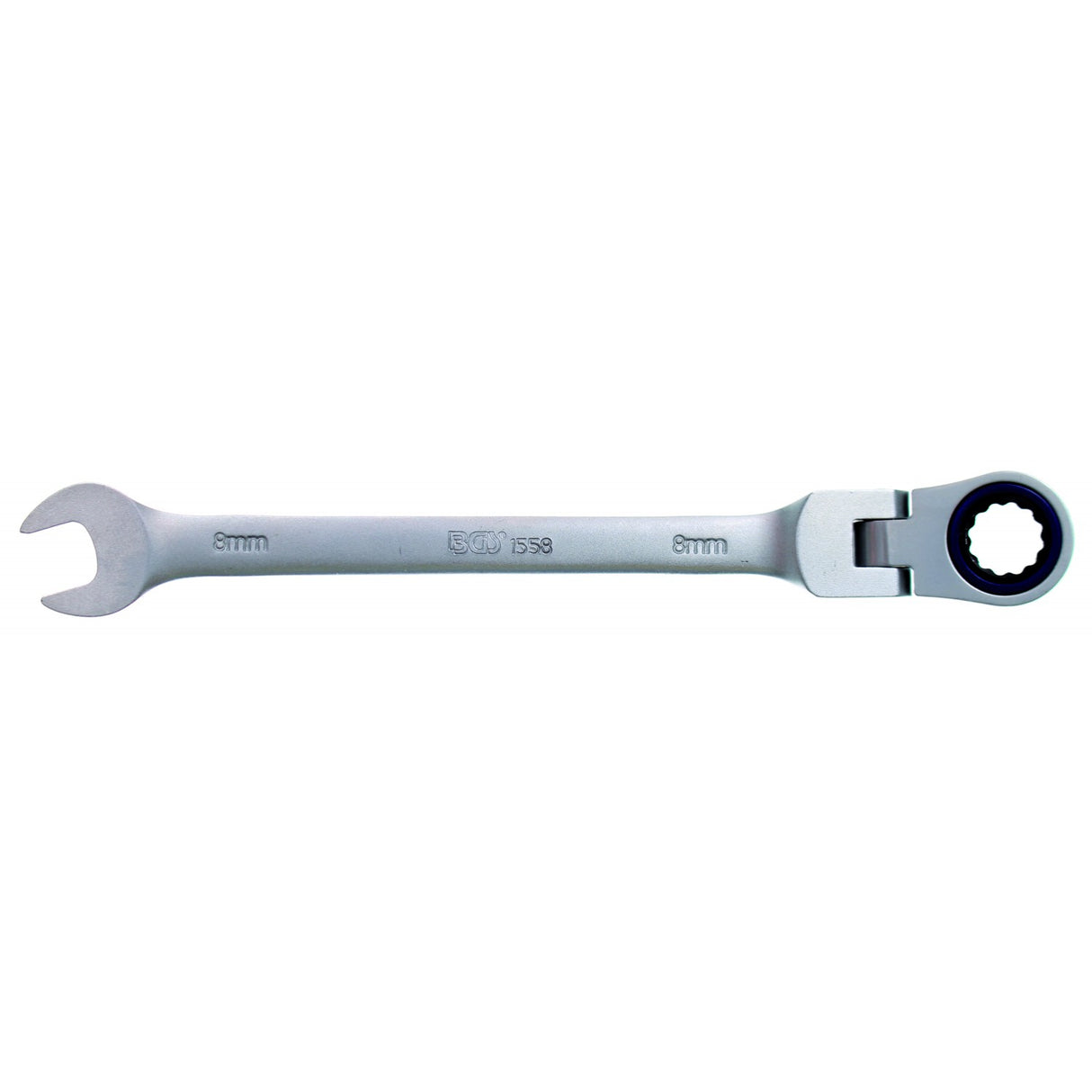 FLEX HEAD RATCHET WRENCH 72 TEETH CR-V 8 MM (1558)