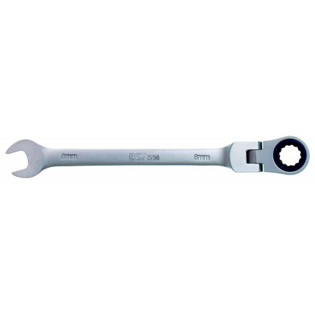 FLEX HEAD RATCHET WRENCH 72 TEETH CR-V 8 MM (1558)