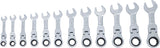 RATCHET COMBINATION WRENCH SET | SHORT | ADJUSTABLE | 8 - 19 MM | 12 PCS. (6543)