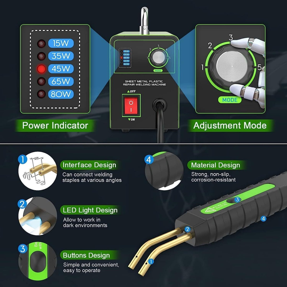 PLASTIC REPAIR SYSTEM/DEVICE | + 600 PCS. STAPLES (HS80W)