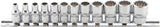 SOCKET SET, 12-POINT | 6.3 MM (1/4") DRIVE | INCH SIZES | 12 PCS. (2755)