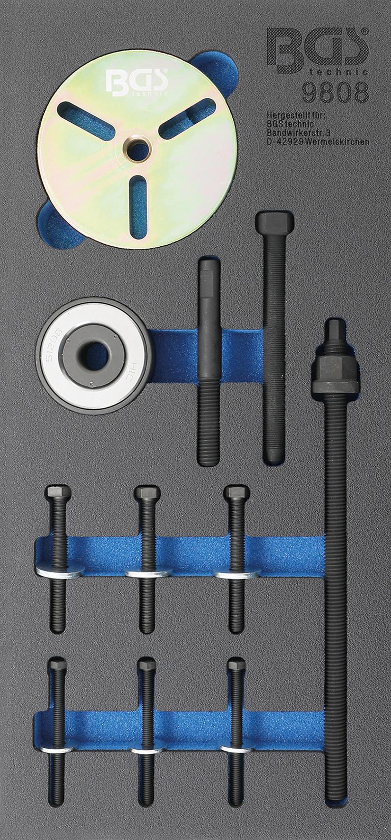 TOOL TRAY 1/3: CRANKSHAFT PULLEY TOOL SET | FOR MINI COOPER ENGINES W11 (9808)