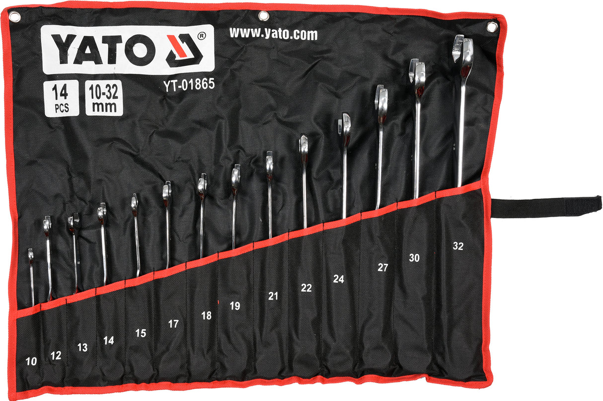 14PCS X HANDLE COMBINATION WRENCH SET (YT-01865)