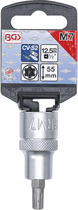 BIT SOCKET | 12.5 MM (1/2") DRIVE | SPLINE (FOR RIBE) M7 (4152)
