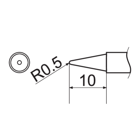 T12 SOLDERING IRON TIP, TIP TYPE: B2 (YT-82498)