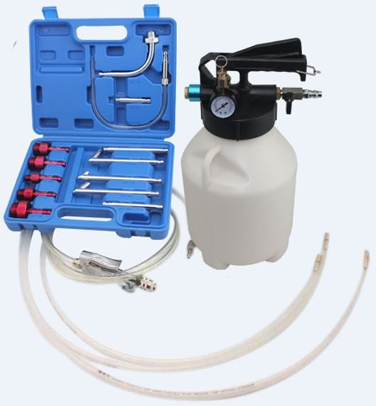 PNEUMATIC OIL FILLING AND EXTRACTION DEVICE WITH ATF ADAPTERS | 6 L | 15 PCS. (FD6L)