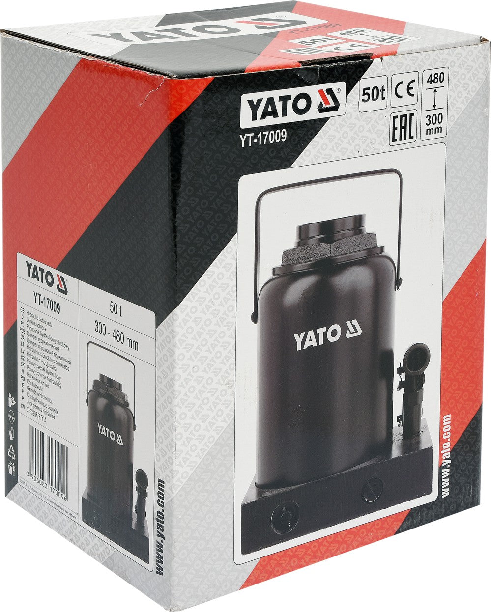 HYDRAULIC BOTTLE JACK 50T (YT-17009)