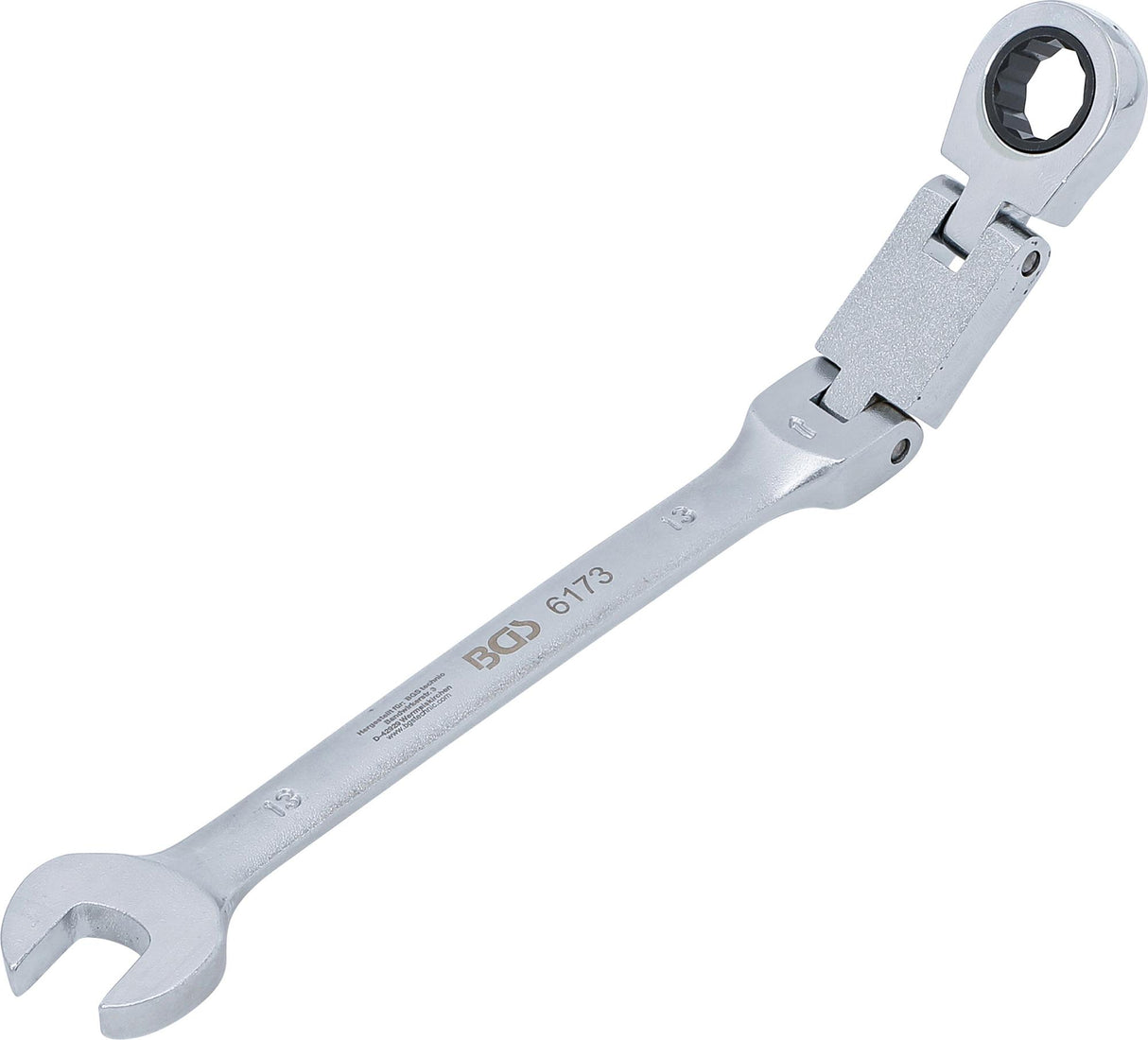 DOUBLE-JOINT RATCHET COMBINATION WRENCH | ADJUSTABLE | 13 MM (6173)