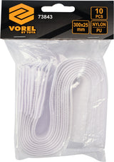 HOOK AND LOOP CABLE TIES 300MM 10PCS (73843)