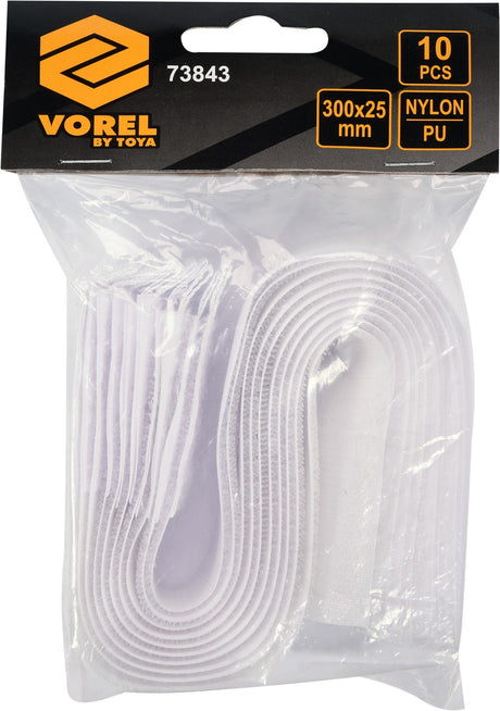 HOOK AND LOOP CABLE TIES 300MM 10PCS (73843)