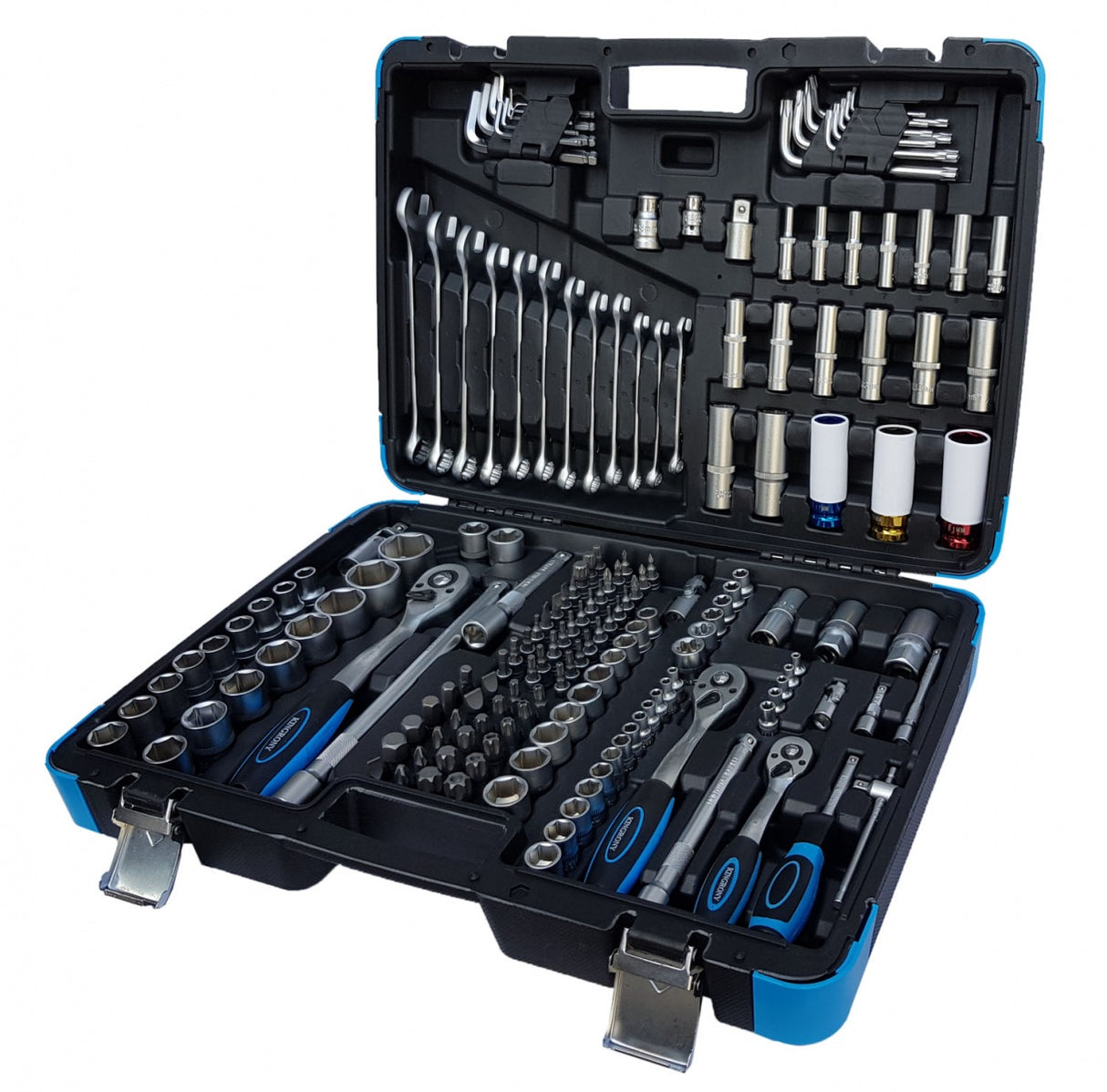 TOOL SET | 6.3 MM (1/4") / 10 MM (3/8") / 12.5 MM (1/2") | 176 PCS. (KR121176B)