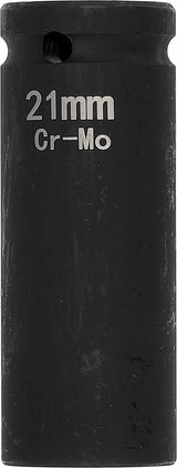 IMPACT SOCKET, HEX, LONG | 12.5 MM (1/2") | 21 MM (YT-10296)