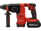 ROTARY HAMMER SDS PLUS WITH 2X4AH BATTERIES AND CHARGER SET (YT-827724)