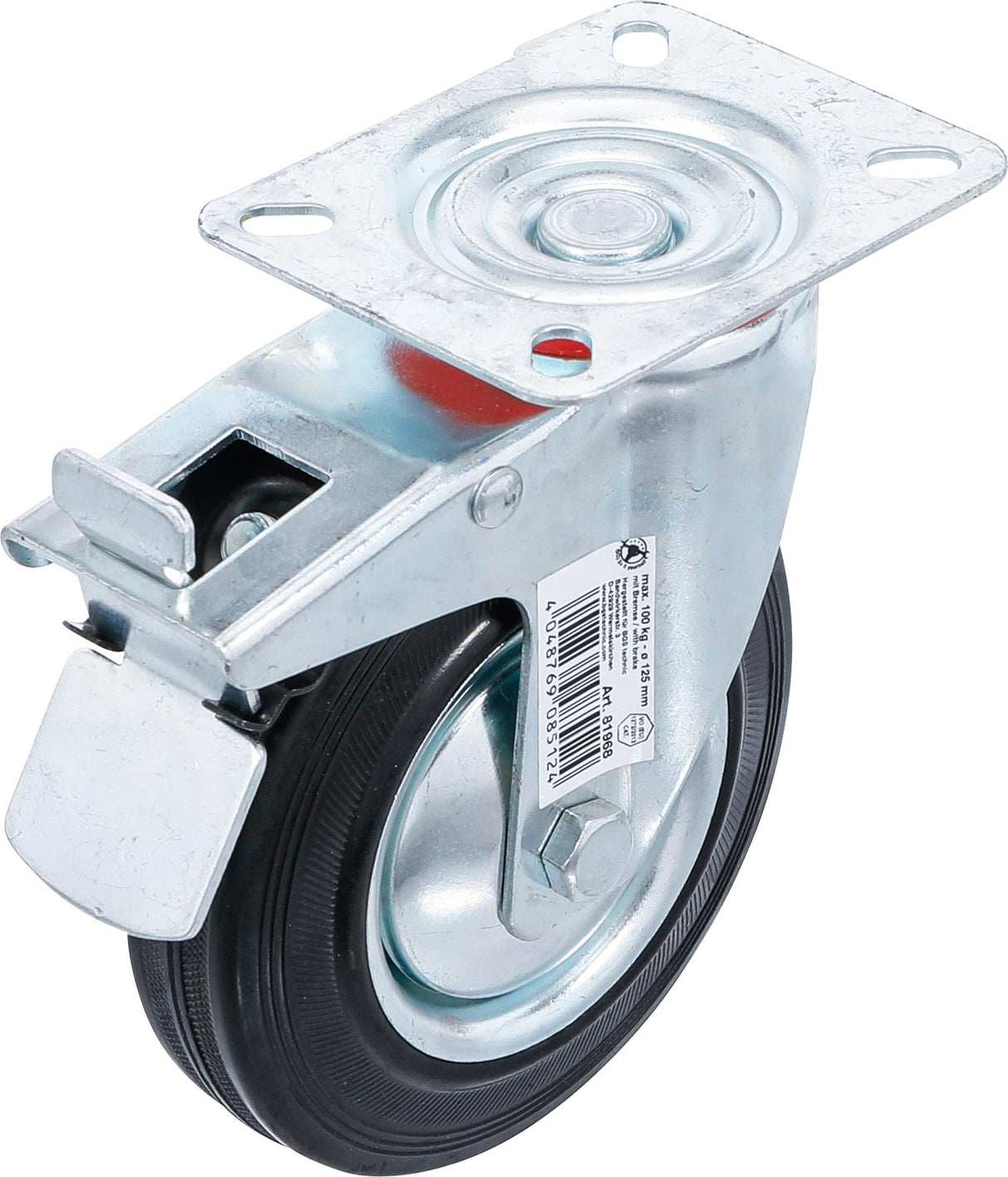 CASTOR WITH BRAKE | WITH BASE | Ø 125 MM (81968)