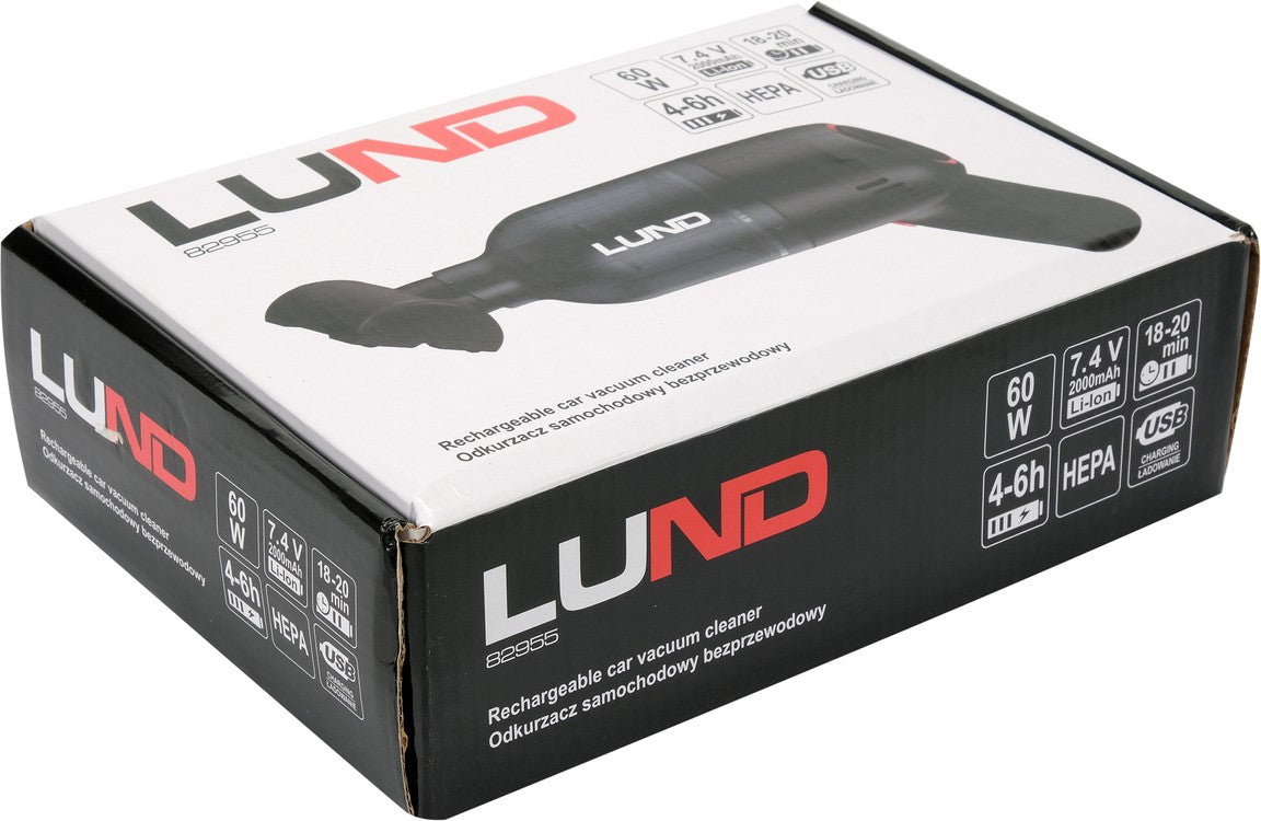 RECHARGEABLE CAR VACUUM CLEANER 60W (82955)