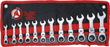 RATCHET COMBINATION WRENCH SET | EXTRA SHORT | 8 - 19 MM | 12 PCS. (30003)