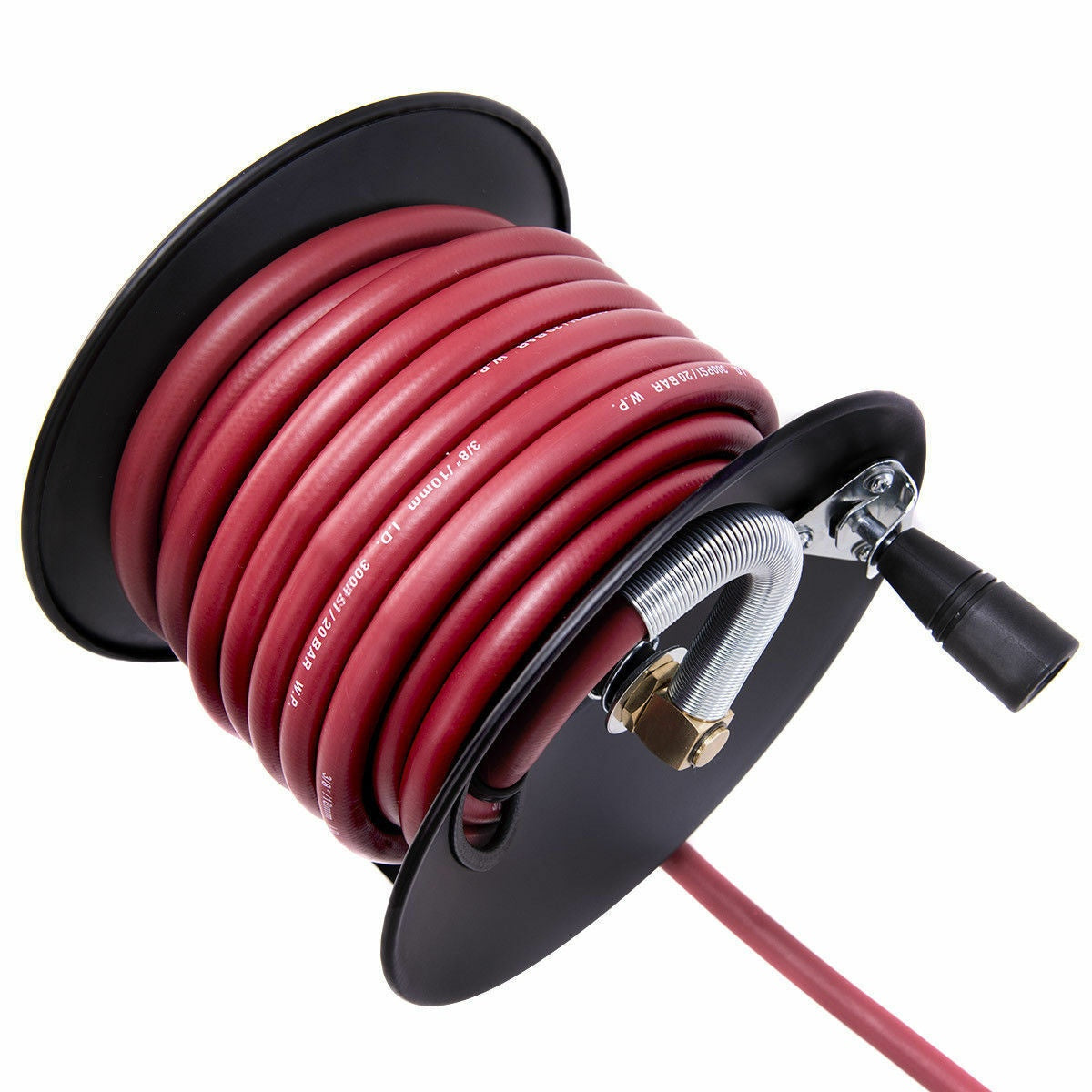PNEUMATIC HOSE RUBBER+ (HYBRID) WITH REEL 15 M + 60 CM (HR15A-1)